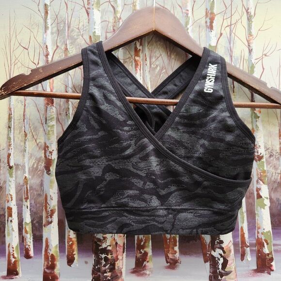 Gymshark all over camo jacquard sports bra - Picture 5 of 6